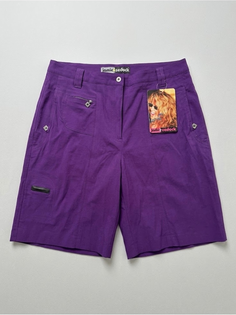 NWT Jamie Sadock Women's Purple Golf Shorts Size 8
